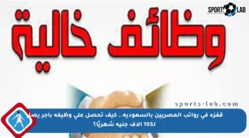 قفزة في رواتب المصريين بالسعودية.. كيف تحصل على وظيفة بأجر يصل لـ103 آلاف جنيه شهريًا؟